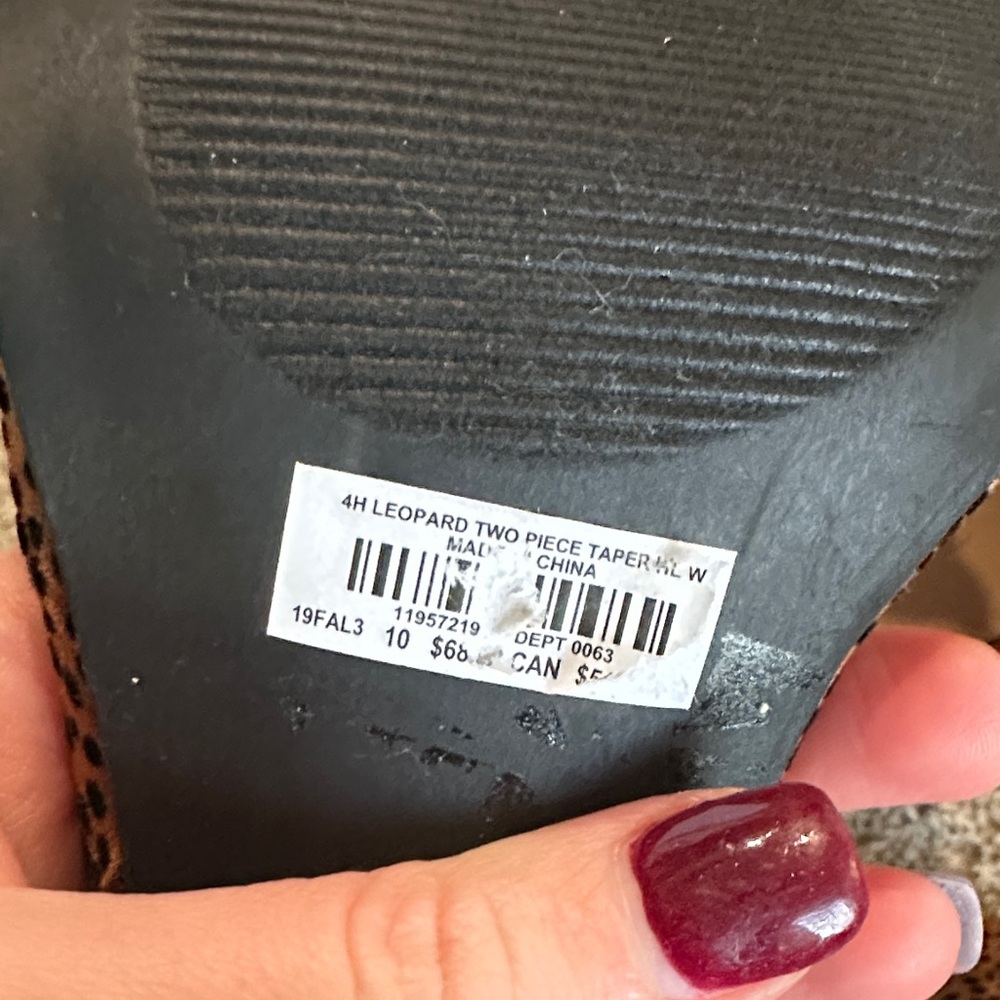 Torrid Brown and Black Spotted Heels - Picture 9 of 12
